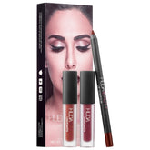 Huda Beauty- Lip Contour Set Vixen (deep brown) & Famous (chic burgundy)