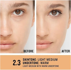 Smashbox- Studio Skin 24H Full Coverage Foundation 2.3 Light-Medium, Warm Golden - The Beauty League Pakistan