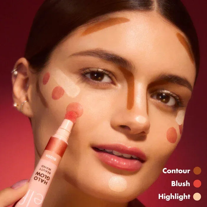 ELF- Halo Glow Blush Beauty Wand- Pink Me Up - The Beauty League Pakistan