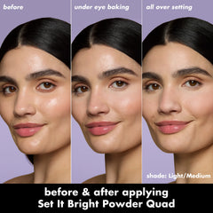 Elf- Set It Bright Powder Quad- Light/Medium