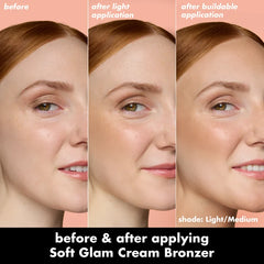 Elf- Soft Glam Cream Bronzer Stick- Light Medium