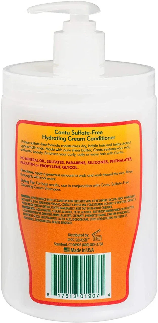 Cantu Sulfate Free Hydrating Cream Conditioner Salon Size-709 g - The Beauty League Pakistan