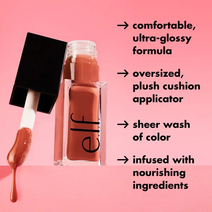 elf- Glow Reviver Lip Oil- Rose Envy - The Beauty League Pakistan