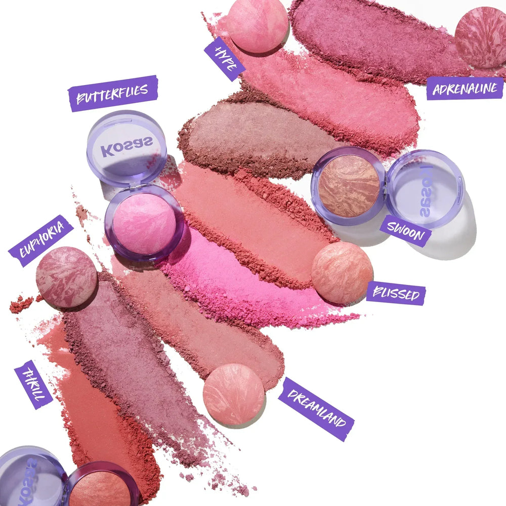 Kosas- Blush is Life Baked Dimensional + Brightening Blush- Butterflies (mini) - The Beauty League Pakistan