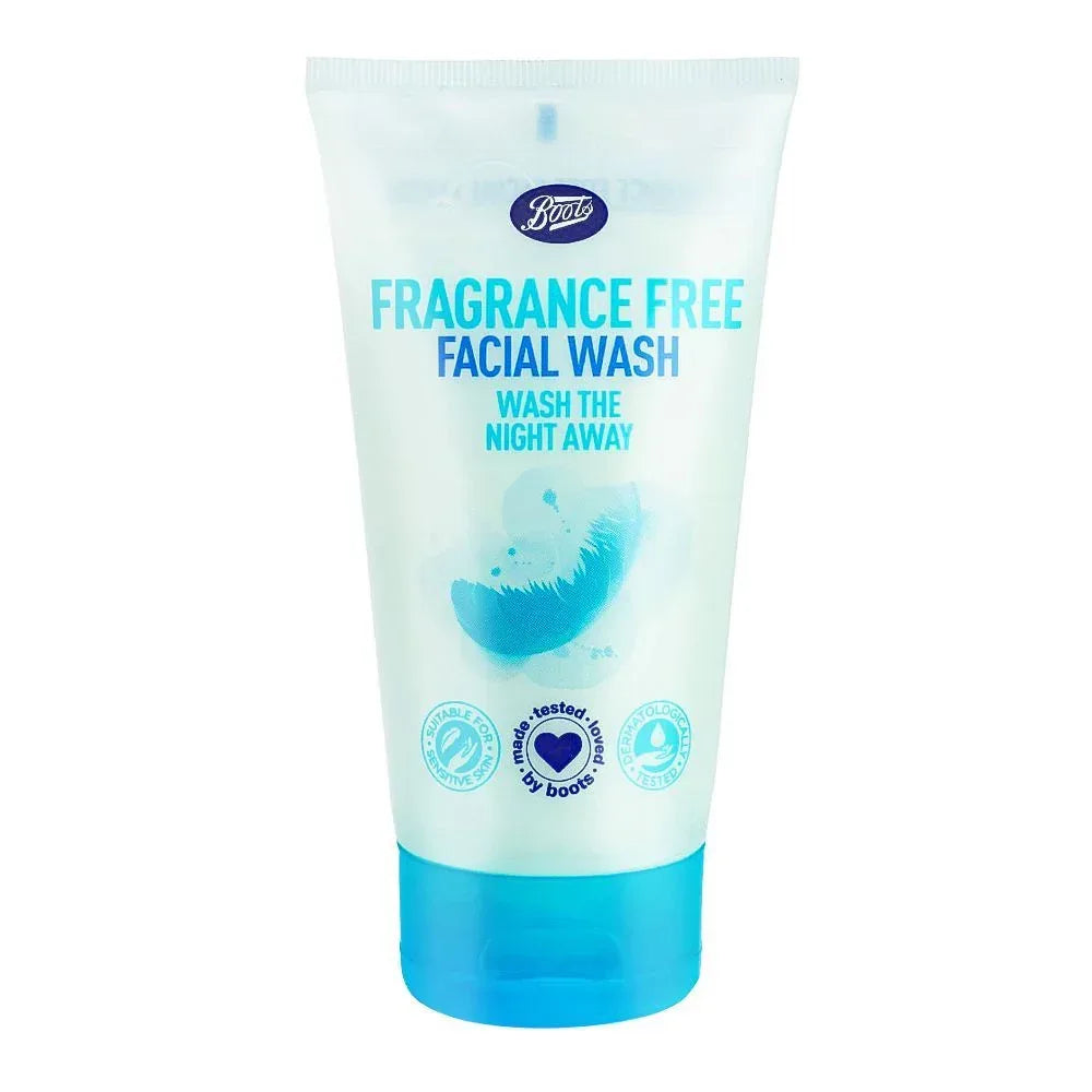 Boots Fragrance Free Wash The Night Away Facial Wash, 150ml - The Beauty League Pakistan