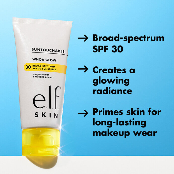 Elf- Suntouchable Whoa Glow SPF 30- Sunlight