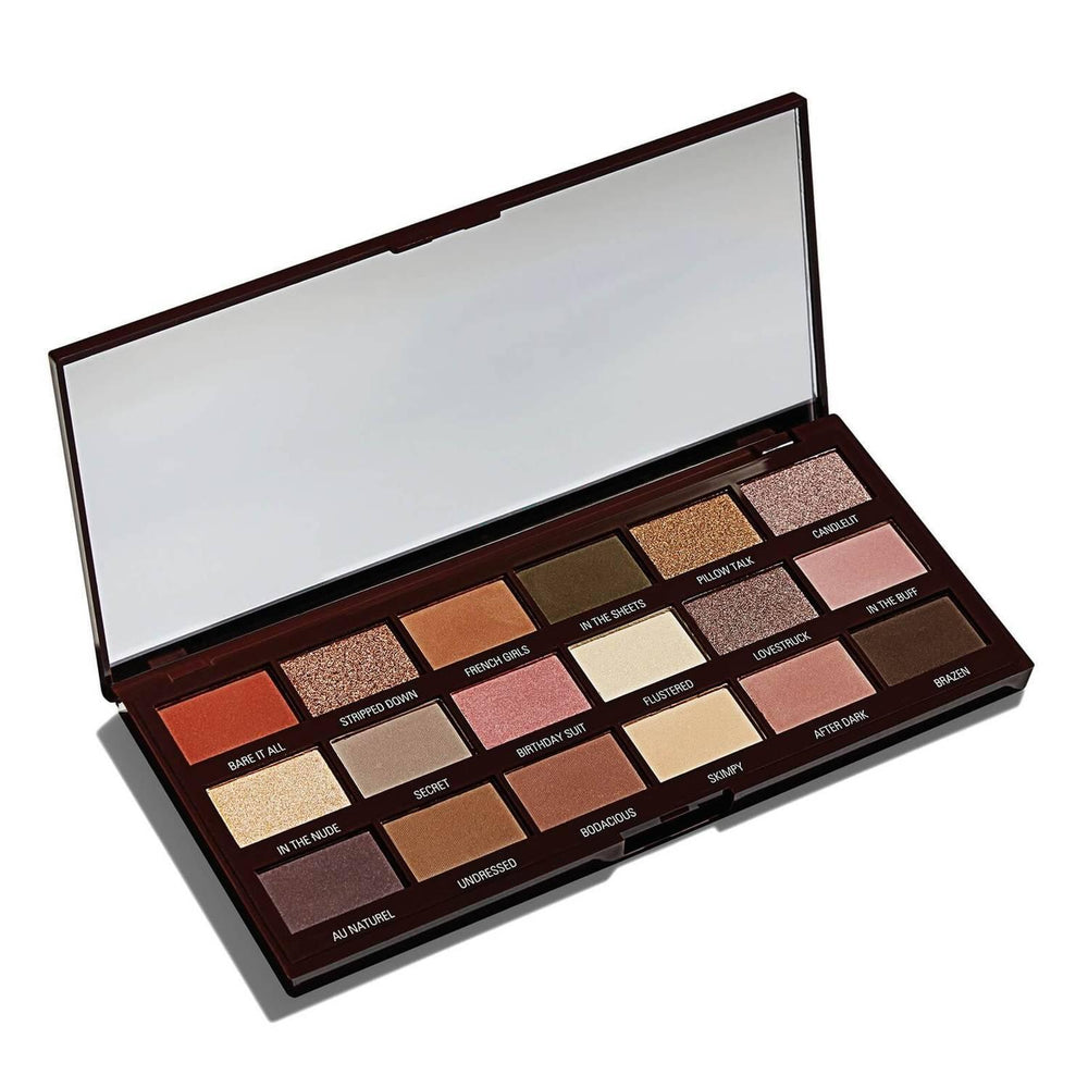 Revolution- I Heart Revolution Nudes Chocolate Eye Shadow Palette - The Beauty League Pakistan
