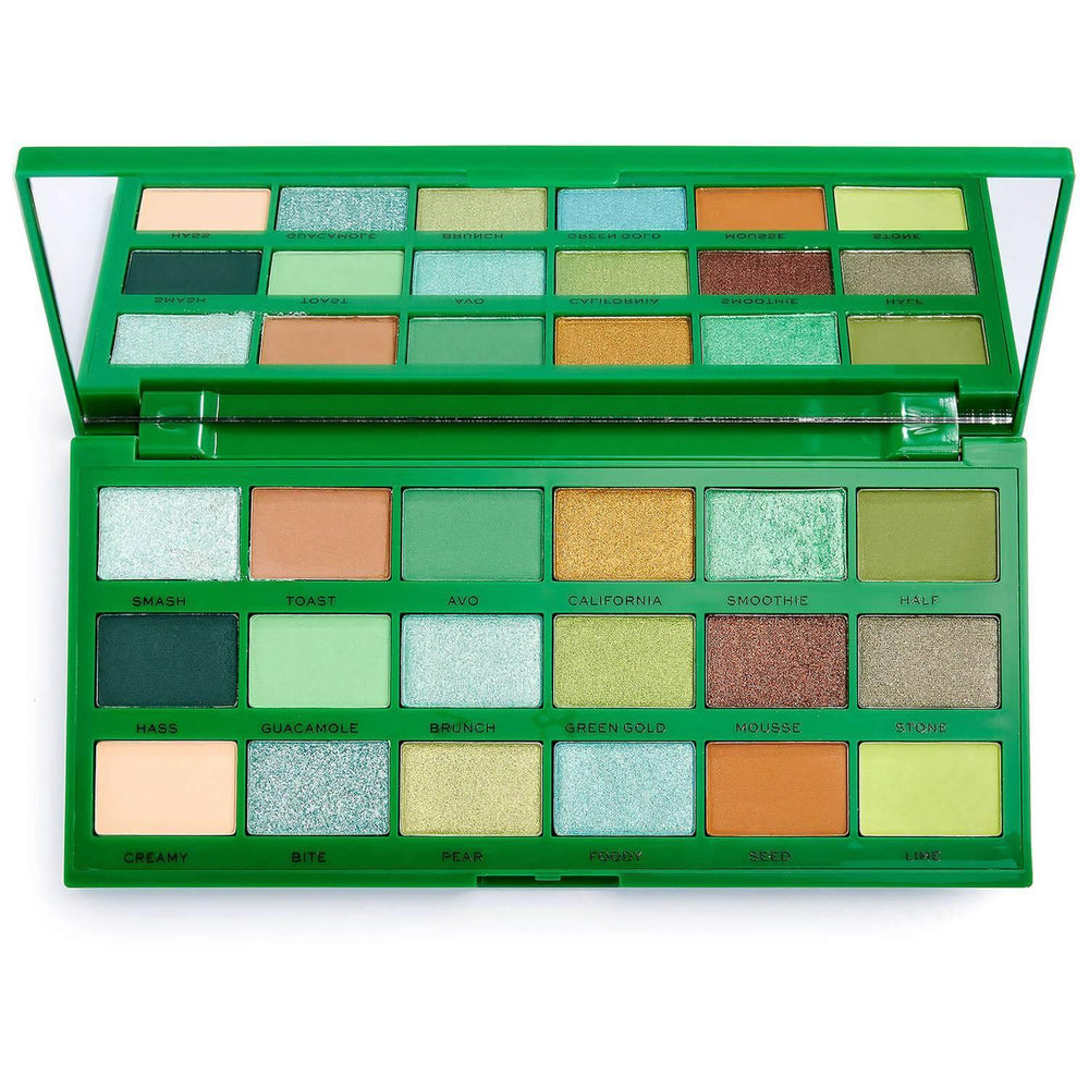 Revolution- I Heart Revolution Tasty Eye Shadow Palette - Avocado - The Beauty League Pakistan