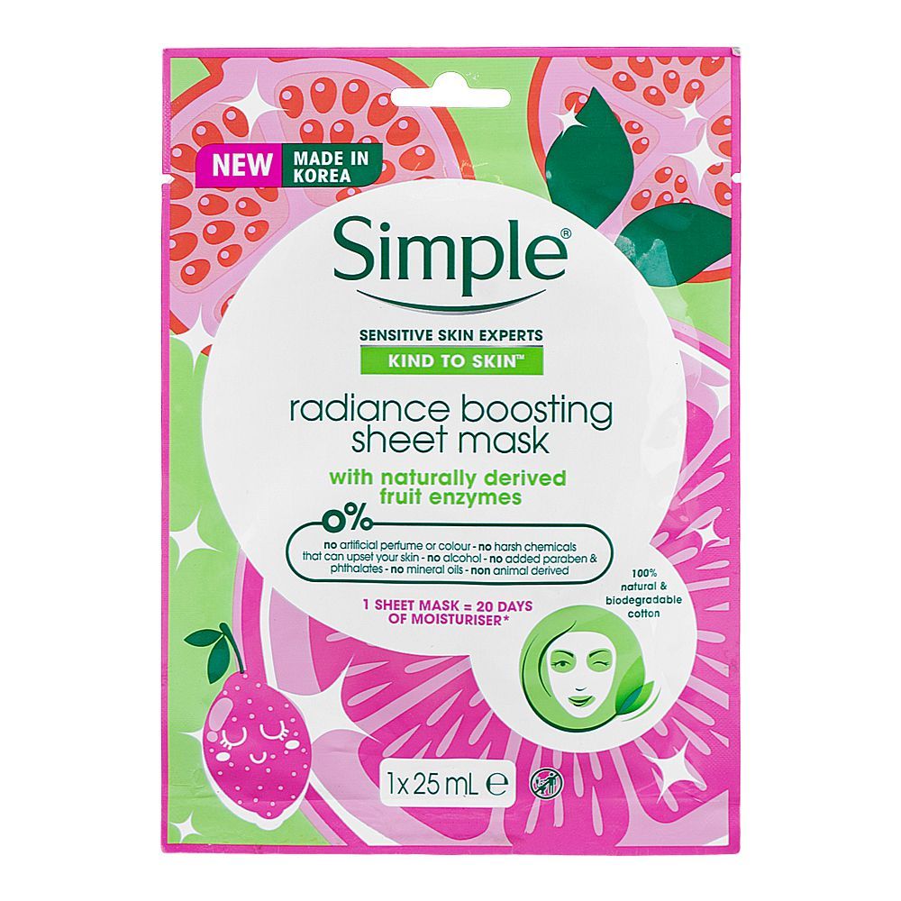 Simple- Radiance Boosting Sheet Mask