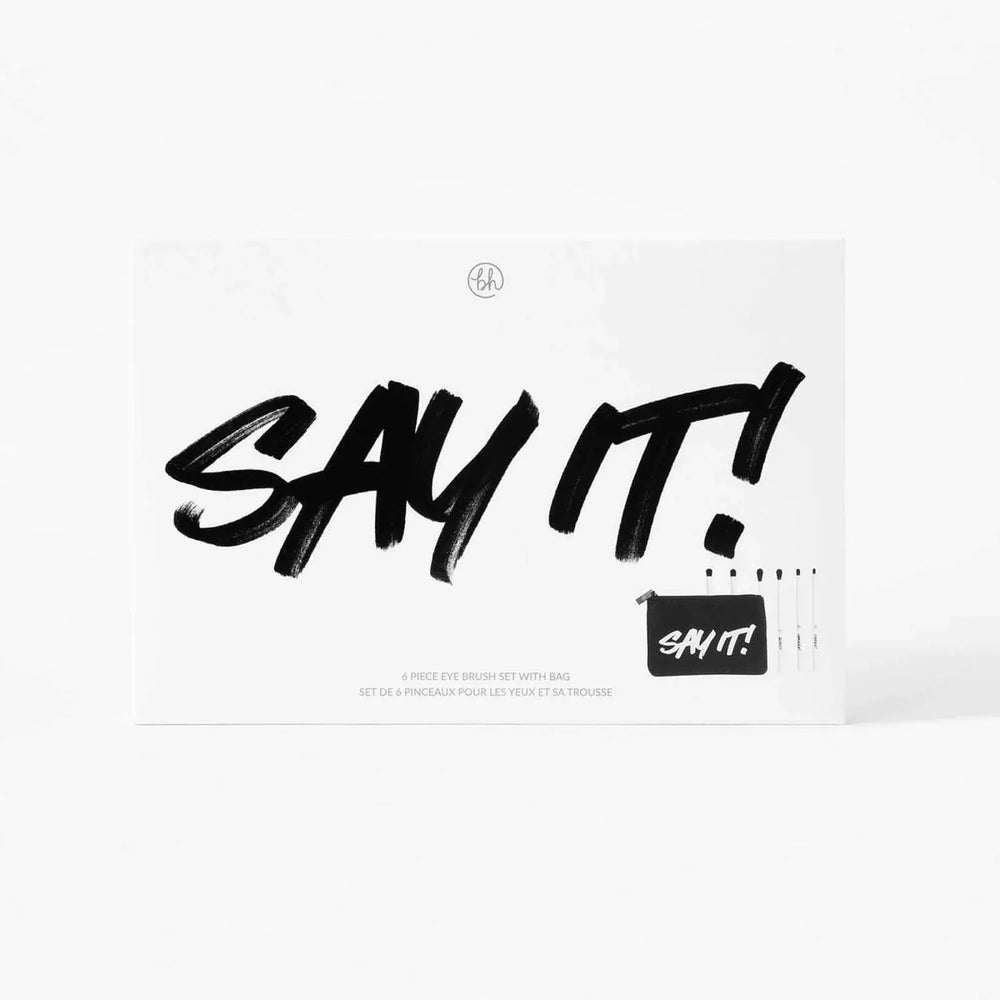 Bh Cosmetics- SAY IT! - 6 Piece Eye Brush Set with Bag - The Beauty League Pakistan