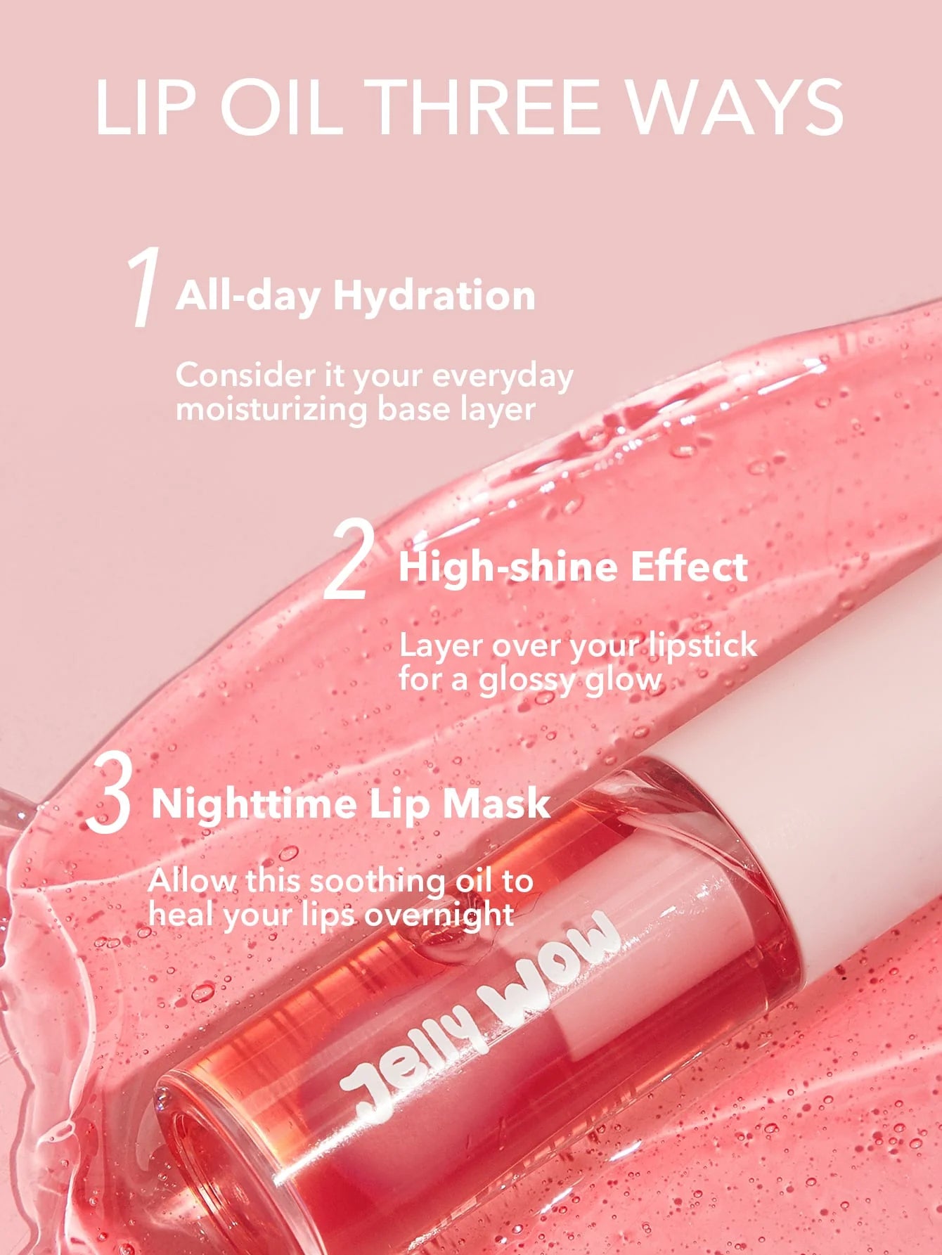 Sheglam- JELLY WOW HYDRATING LIP OIL-BERRY INVOLVED