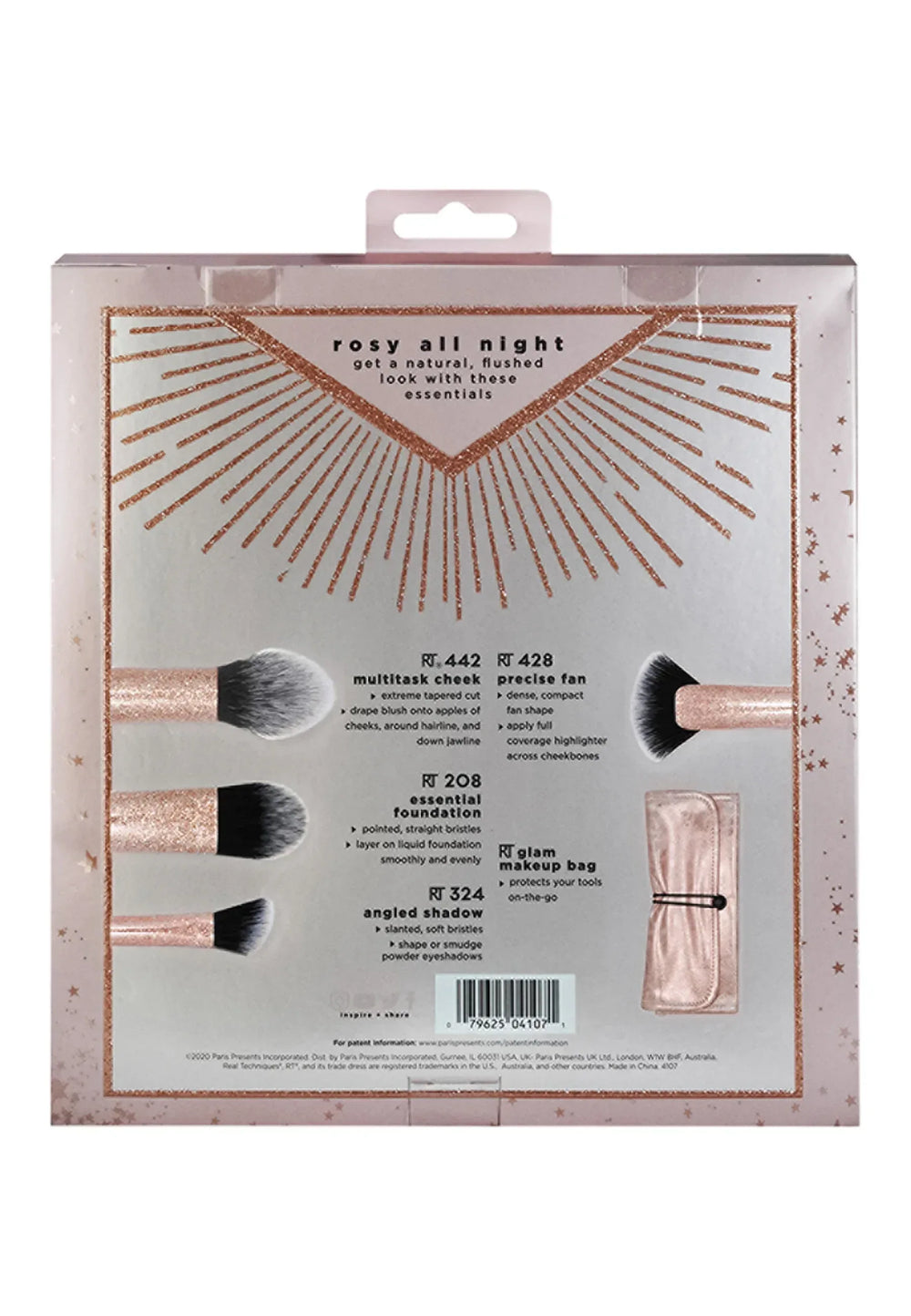 Real Techniques ROSY ALL NIGHT - Makeup brush set - The Beauty League Pakistan