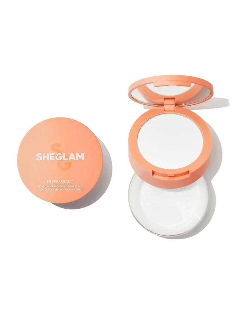 SHEGLAM Insta-Ready Face & Under Eye Setting Powder Duo-Translucent 2 In 1 - The Beauty League Pakistan