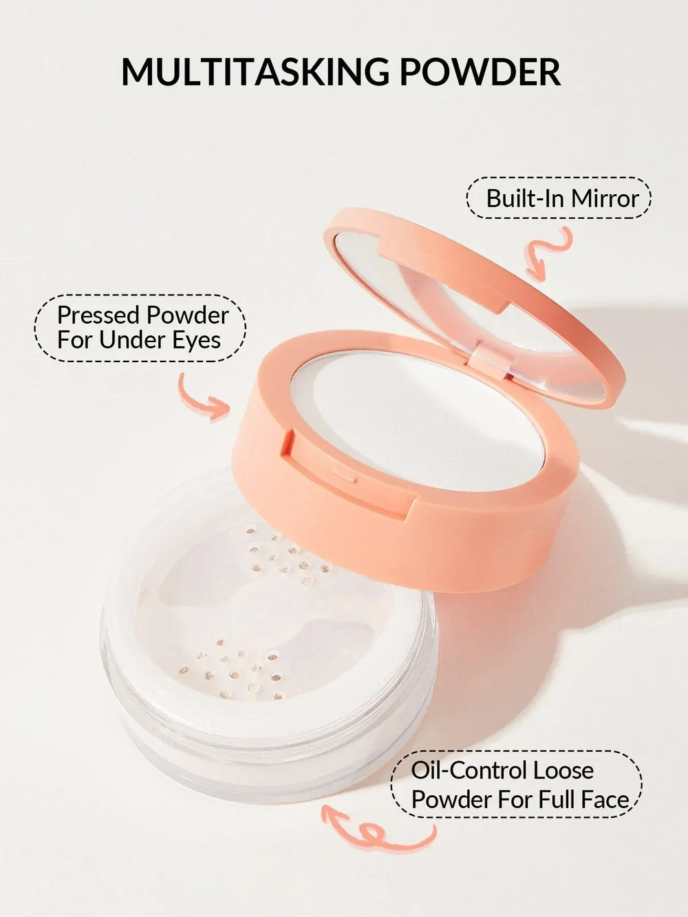 SHEGLAM Insta-Ready Face & Under Eye Setting Powder Duo-Translucent 2 In 1 - The Beauty League Pakistan