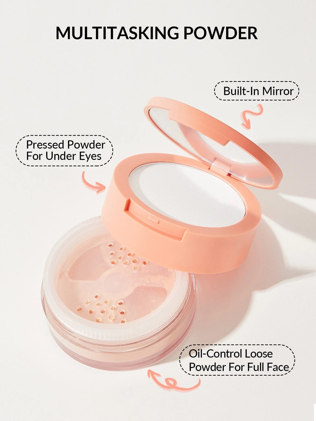 SHEGLAM Insta-Ready Face & Under Eye Setting Powder Duo- Bisque