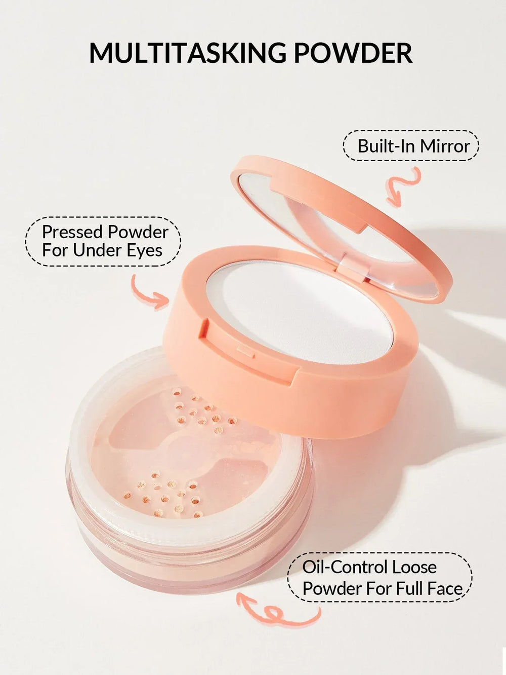 SHEGLAM Insta-Ready Face & Under Eye Setting Powder Duo- Bisque - The Beauty League Pakistan