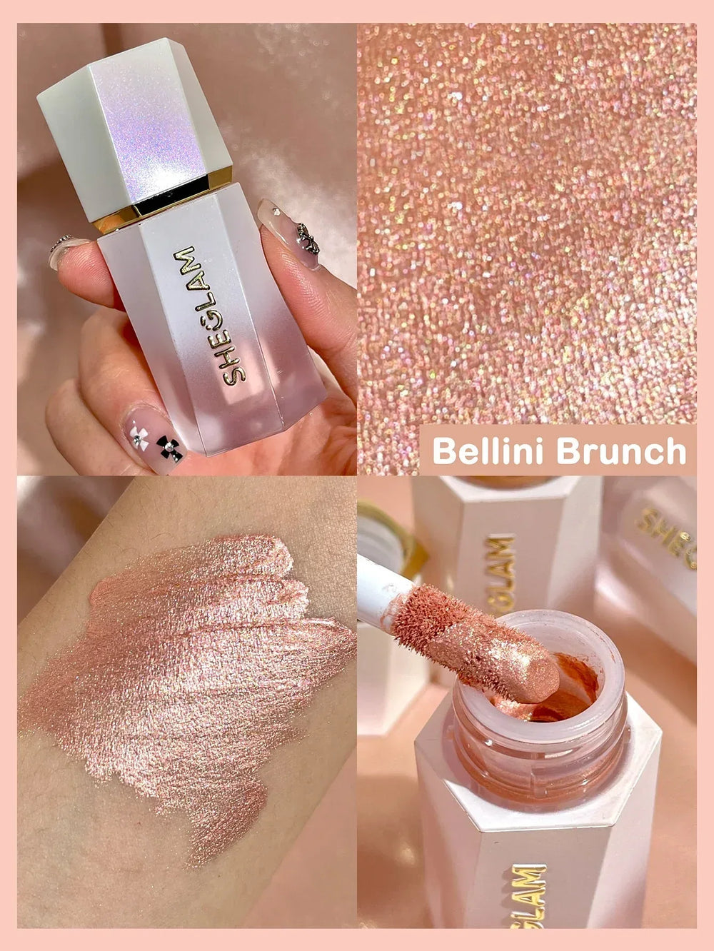 Sheglam - Glow Bloom Liquid Highlighter - Bellini Brunch - The Beauty League Pakistan