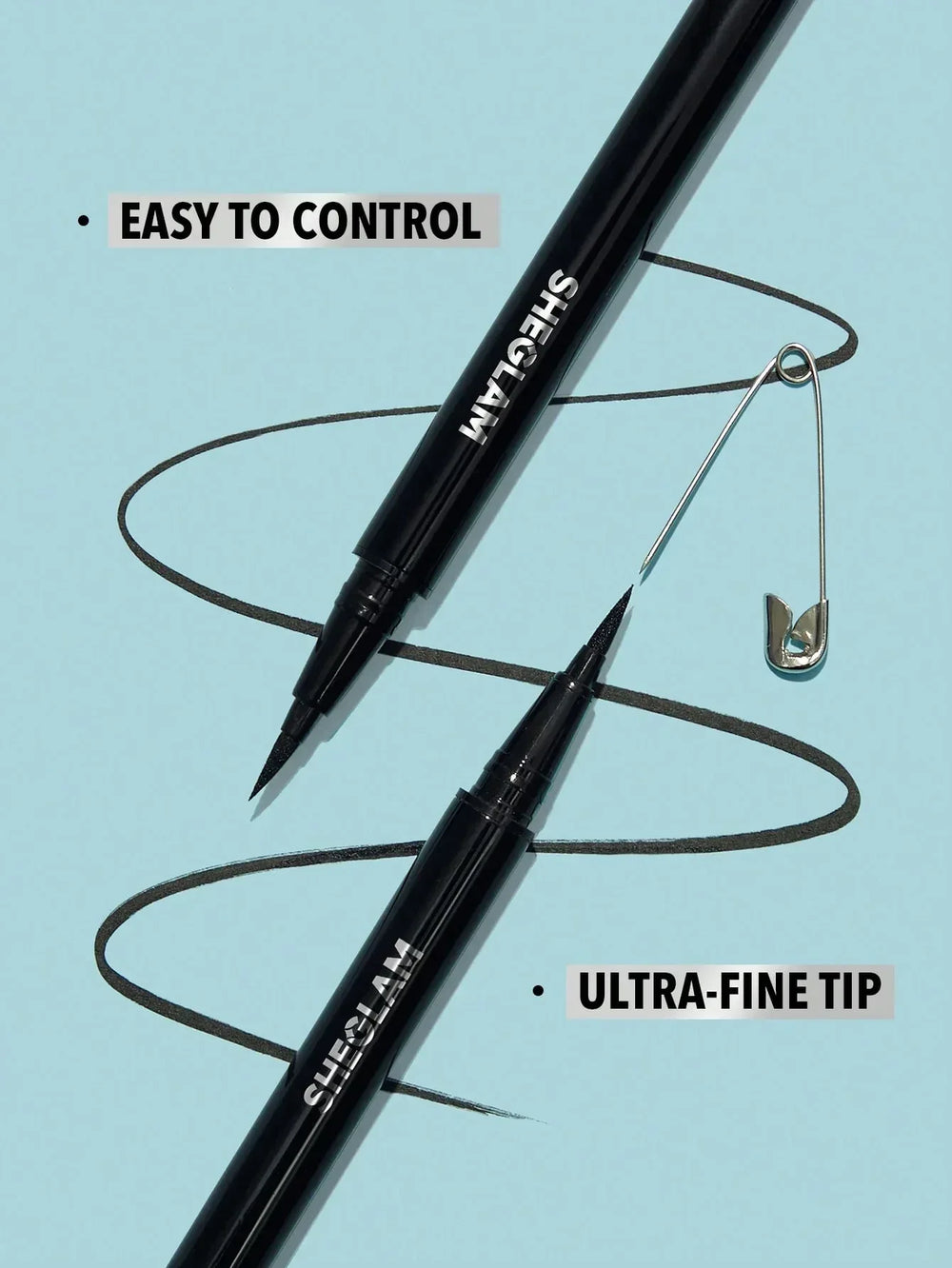 Shein - Sheglam Pro Precision Waterproof Liquid Eyeliner - Black - The Beauty League Pakistan