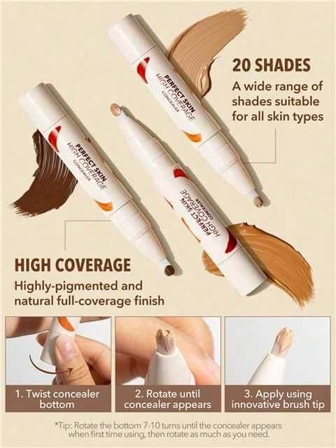 SHEGLAM Perfect Skin High Coverage Concealer- Fair - The Beauty League Pakistan