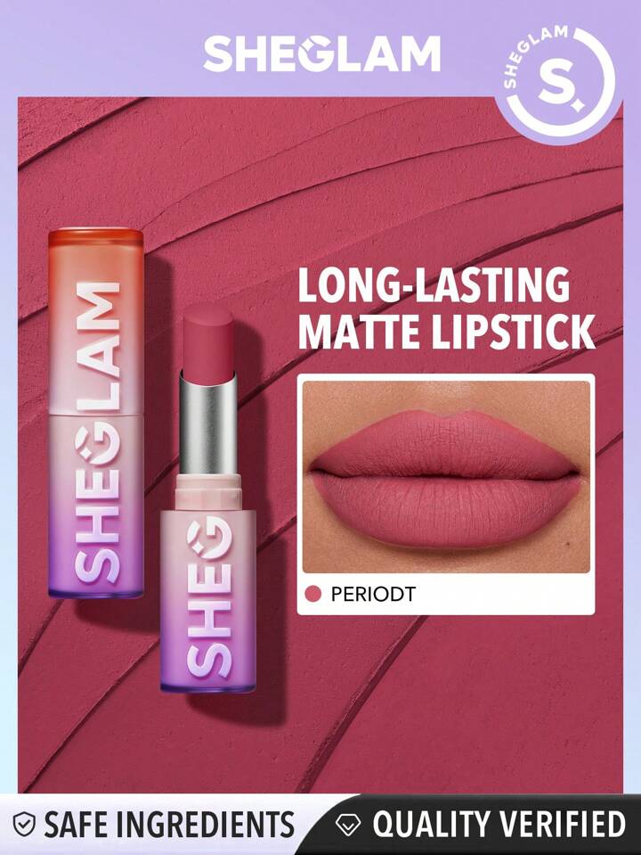 Sheglam Dynamatte Boom Long-lasting Matte Lipstick- Periodt