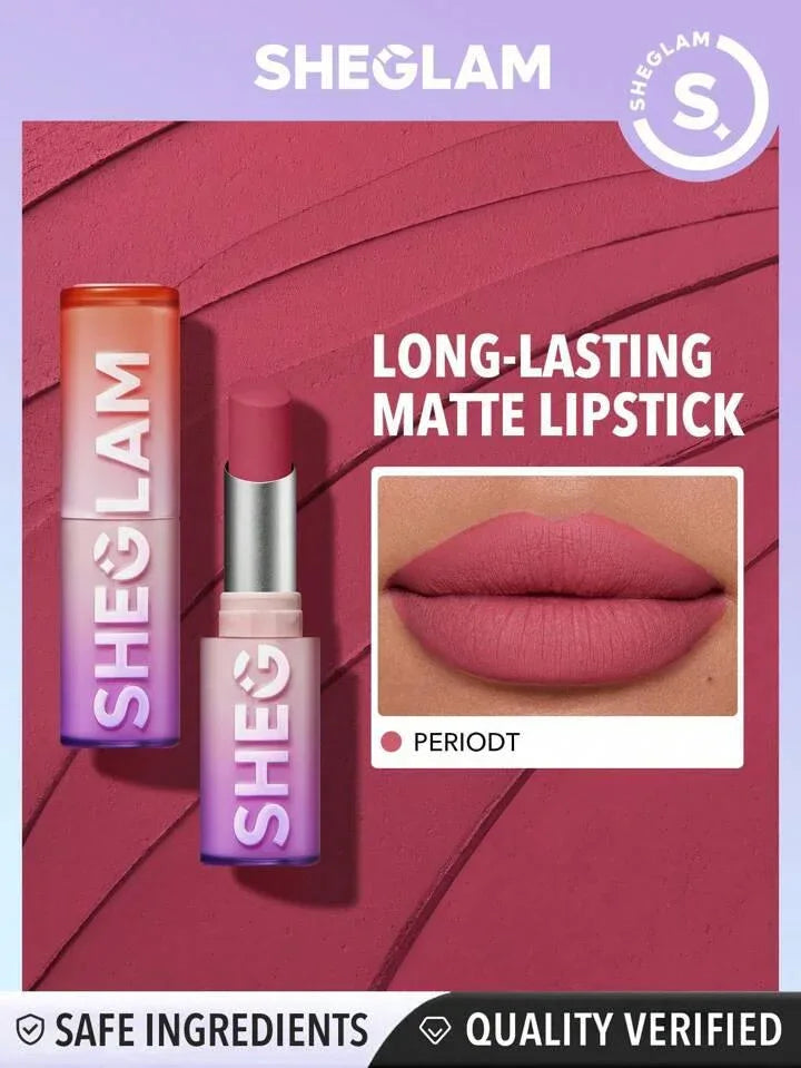 Sheglam Dynamatte Boom Long-lasting Matte Lipstick- Periodt - The Beauty League Pakistan