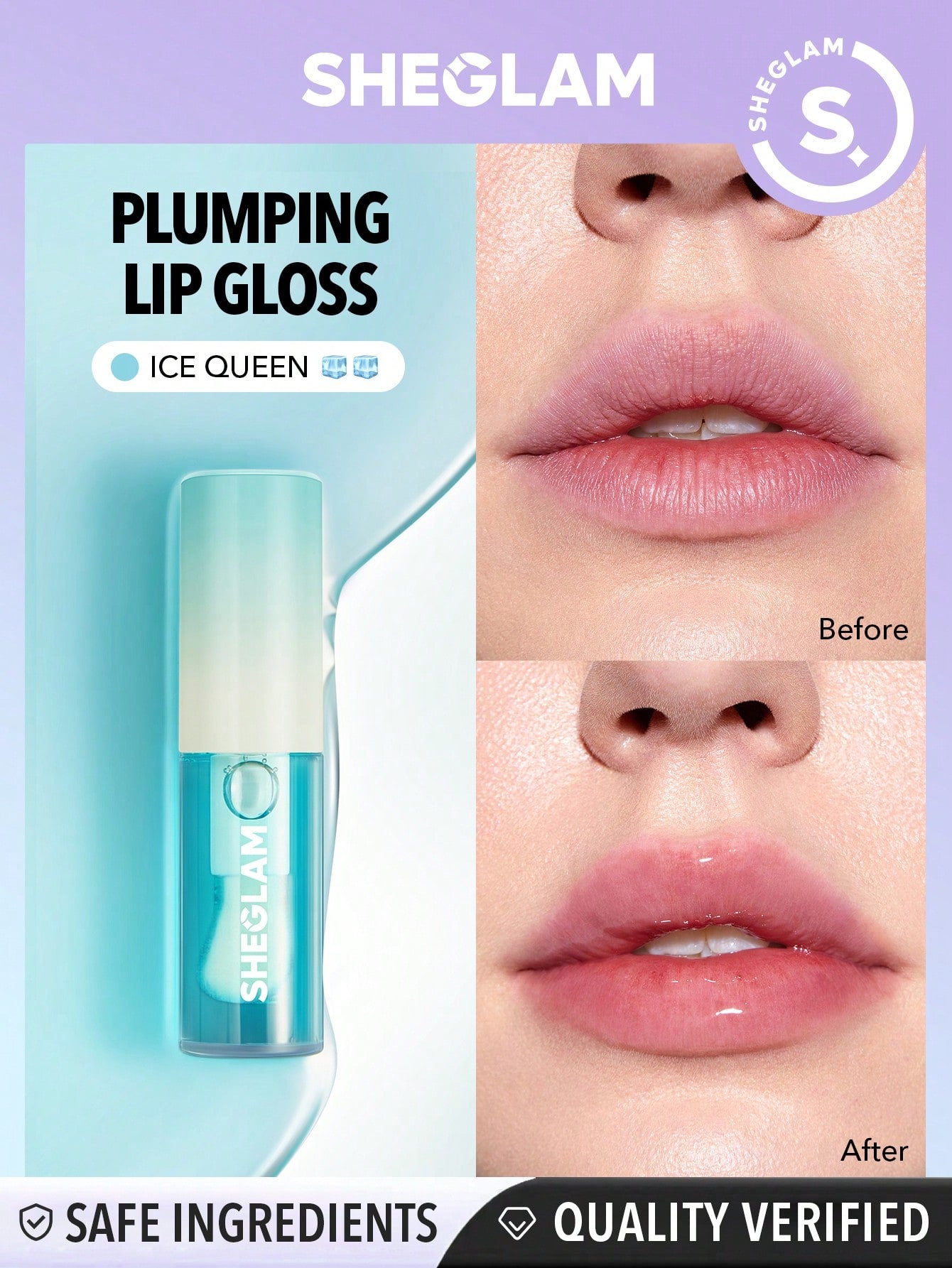 Sheglam- PLUMPING LIP GLOSS-ICE QUEEN