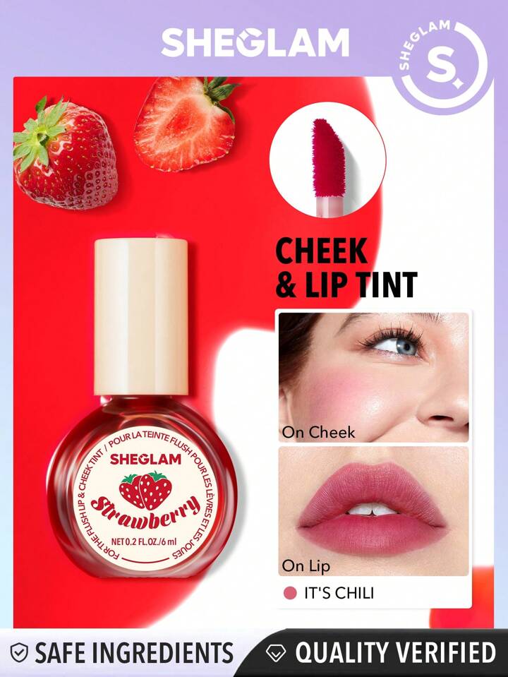 Sheglam- For The Flush Lip & Cheek Tint- It's Chili