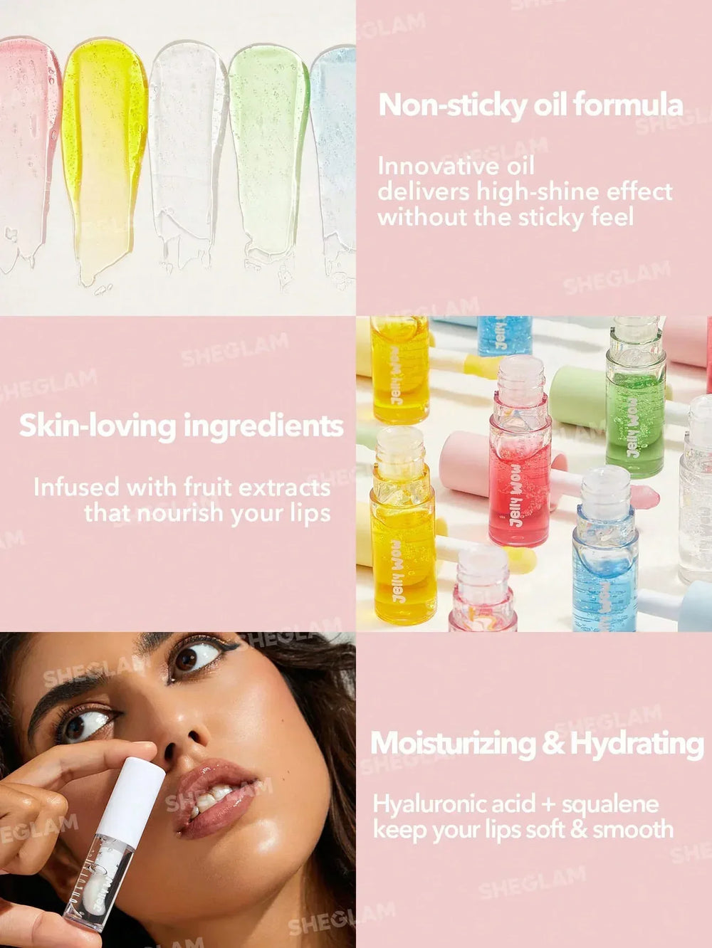 Sheglam- JELLY WOW HYDRATING LIP OIL-BERRY INVOLVED - The Beauty League Pakistan