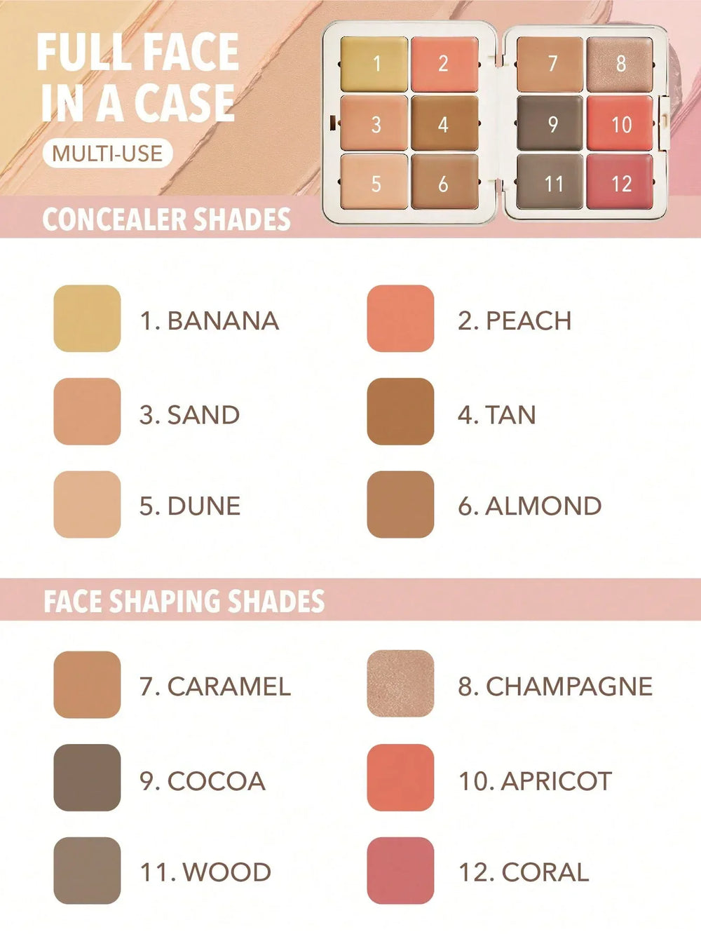 Sheglam- All About That Face Multifunctional Face Palette-Vanilla Sculpt - The Beauty League Pakistan