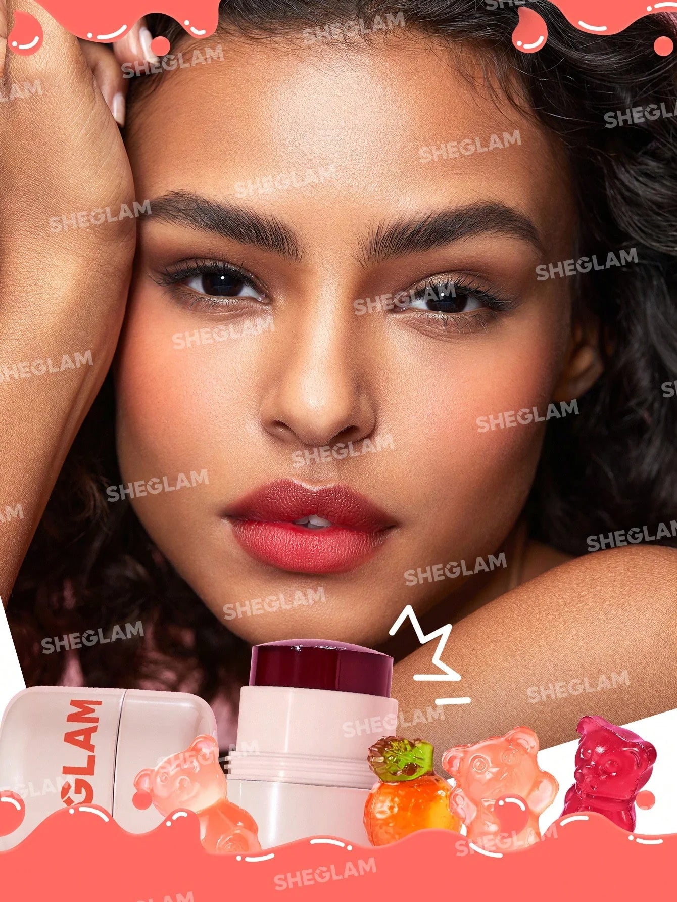 Sheglam- Jelly- Licious Hydrating Lip & Blush Tint- Coucou