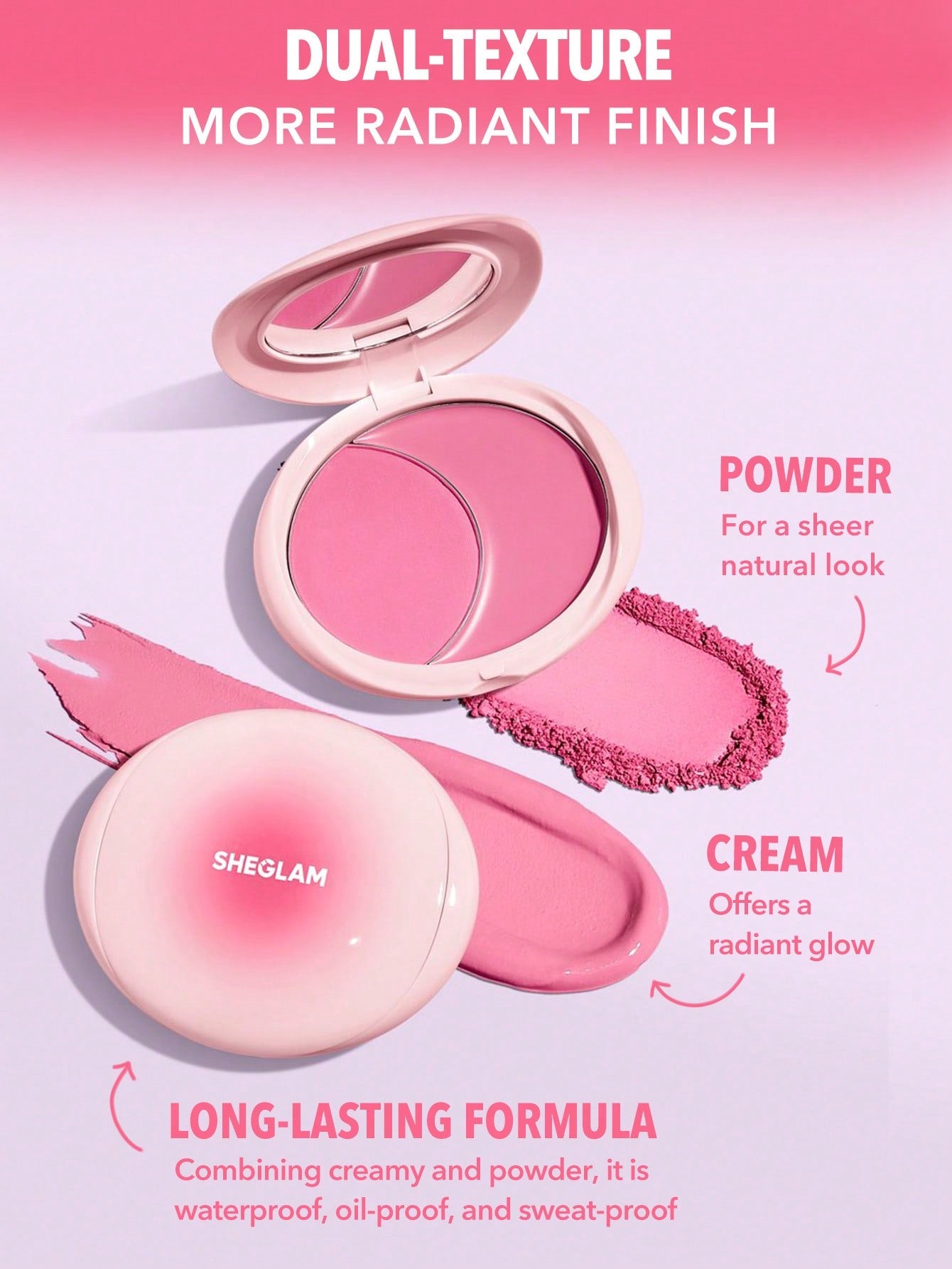 Sheglam- Cheek 2 Cheek Blush Duo-Cherry Sorbet