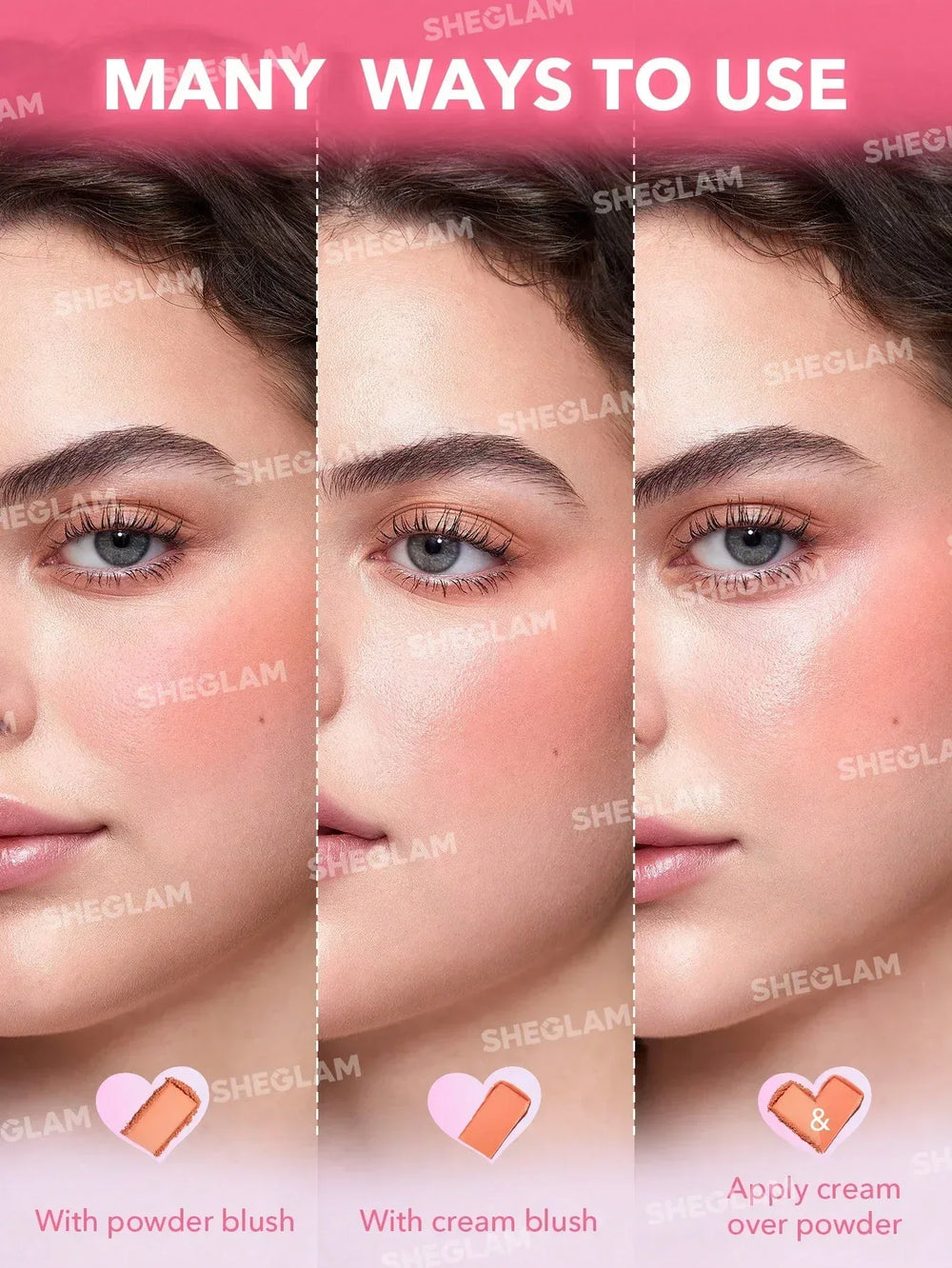 Sheglam- CHEEK 2 CHEEK BLUSH DUO-PINK SPRINKLES- Peach Juice - The Beauty League Pakistan