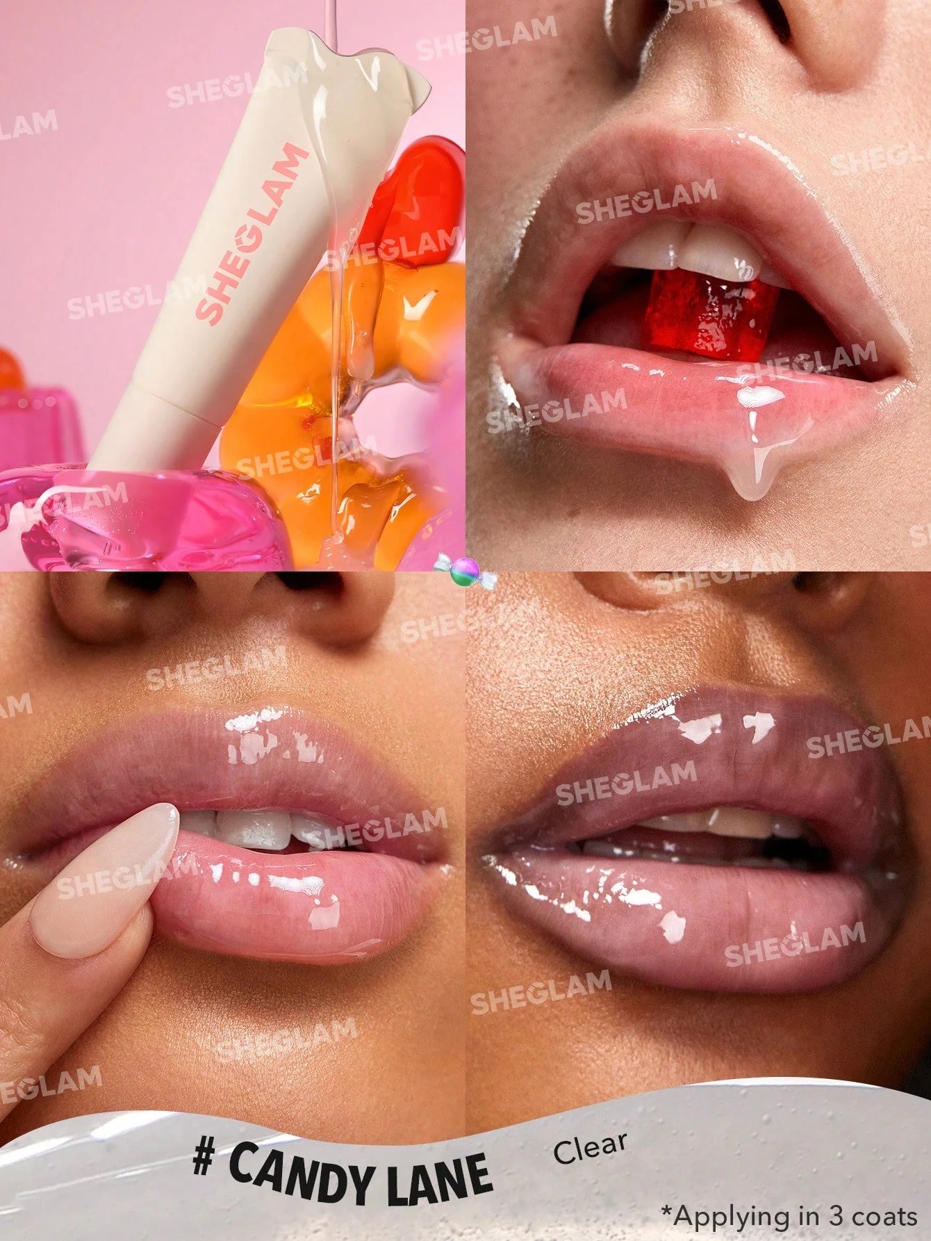 Sheglam Crystal Glaze Moisturizing Lip Care - Candy Lane