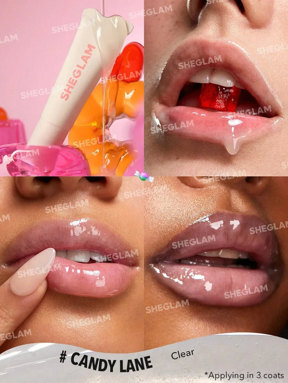 Sheglam Crystal Glaze Moisturizing Lip Care - Candy Lane - The Beauty League Pakistan