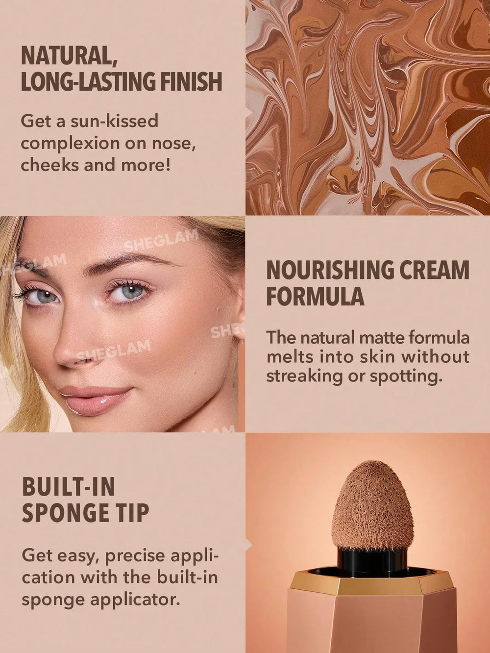 Sheglam- Sun Beam Matte Liquid Bronzer-Earthy Sepia - The Beauty League Pakistan