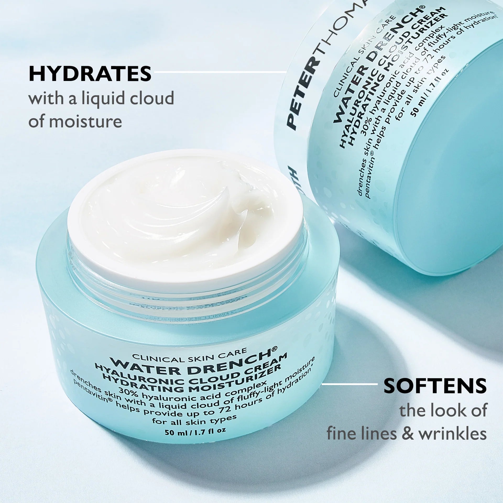 Peter Thomas Roth Water Drench Hyaluronic Cloud Cream Hydrating Moisturizer -50 ml