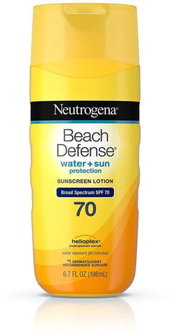 Neutrogena- Beach Defense® Water + Sun Protection Oxybenzone-Free Sunscreen Lotion Broad Spectrum SPF 70