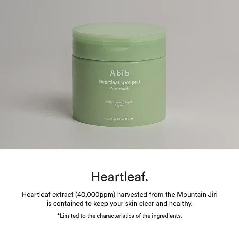 Abib- Heartleaf spot pad Calming touch 150ml / 5.07 fl.oz (80 pads) - The Beauty League Pakistan
