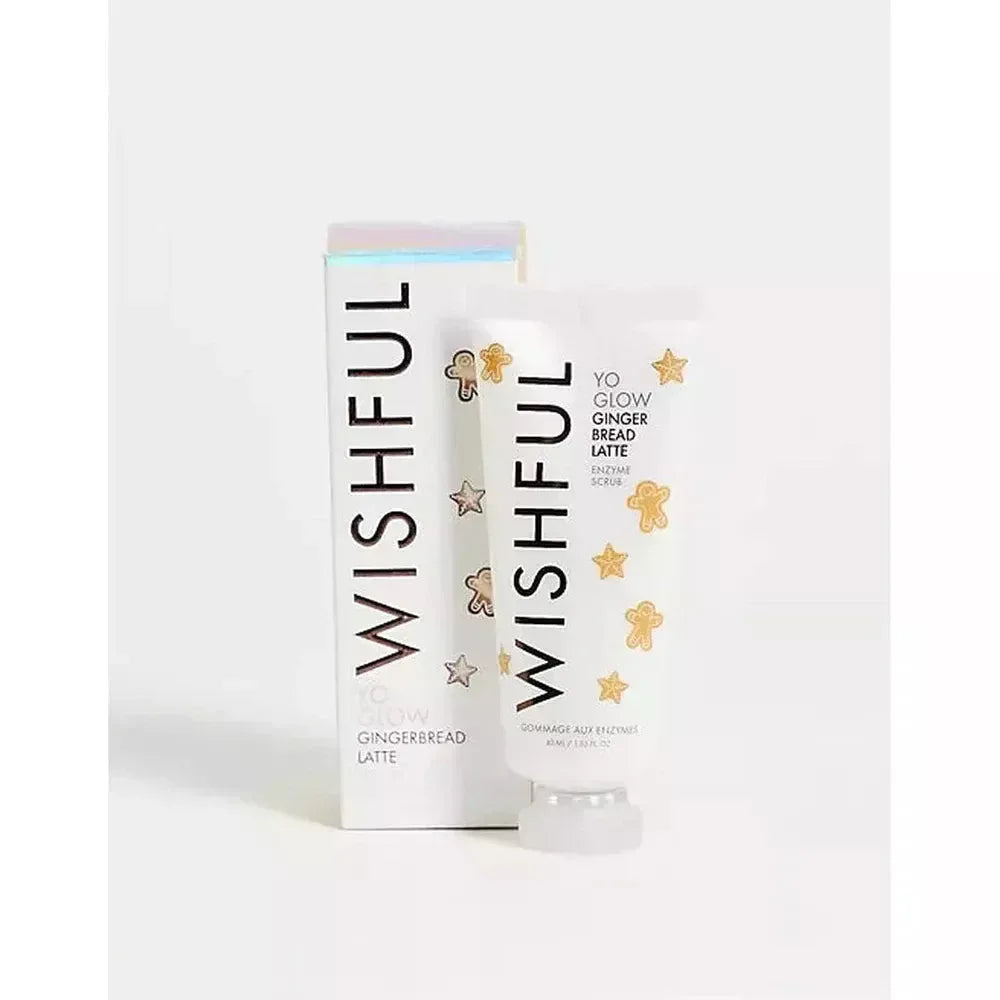 Huda Beauty- Wishful Yo Glow Gingerbread Latte Enzyme Scrub 40ml - The Beauty League Pakistan