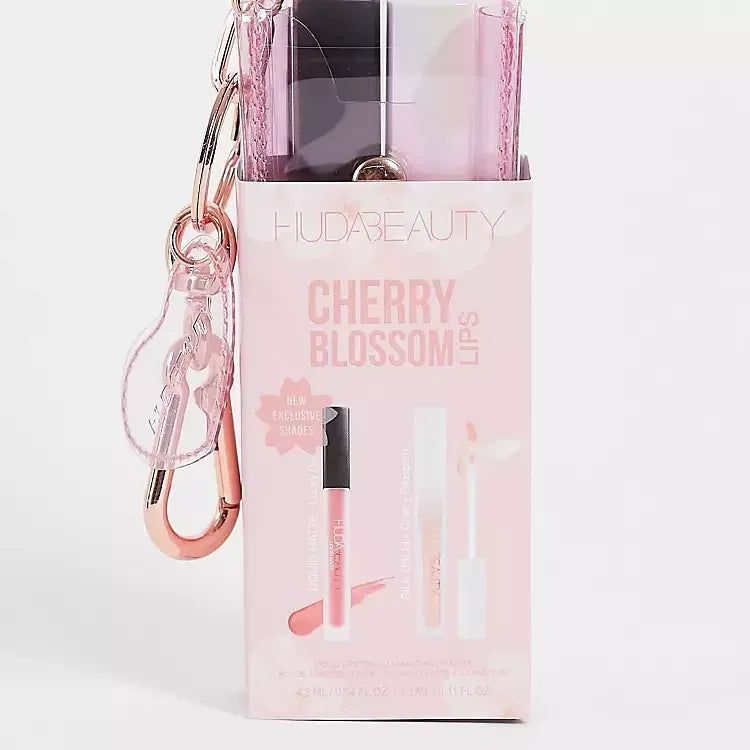 HUDA BEAUTY Cherry Blossom limited-edition lip set - The Beauty League Pakistan