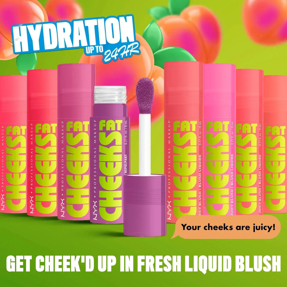Nyx- Fat Cheeks Juicy Liquid Blush- Papaya Plump - The Beauty League Pakistan