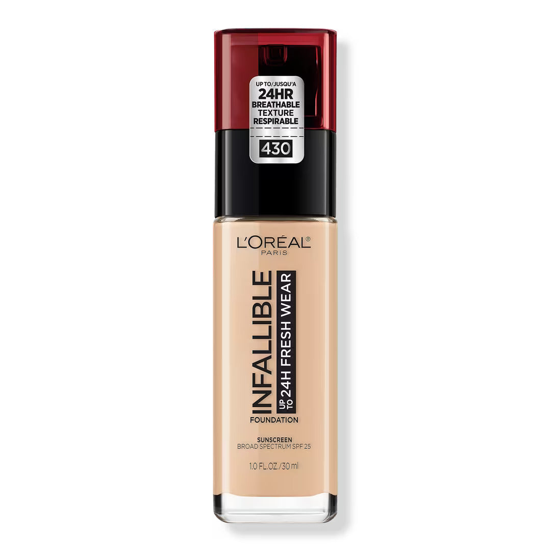 L'Oréal Paris- Infallible Fresh Wear 24HR Foundation- 430 Ivory Buff (USA)