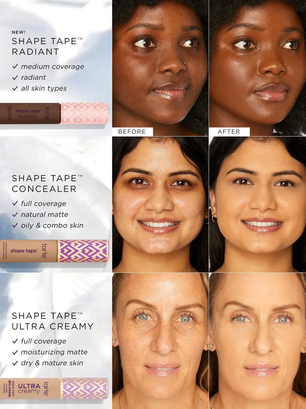 Tarte- shape tape™ ultra creamy concealer- 22b Light Beige - The Beauty League Pakistan