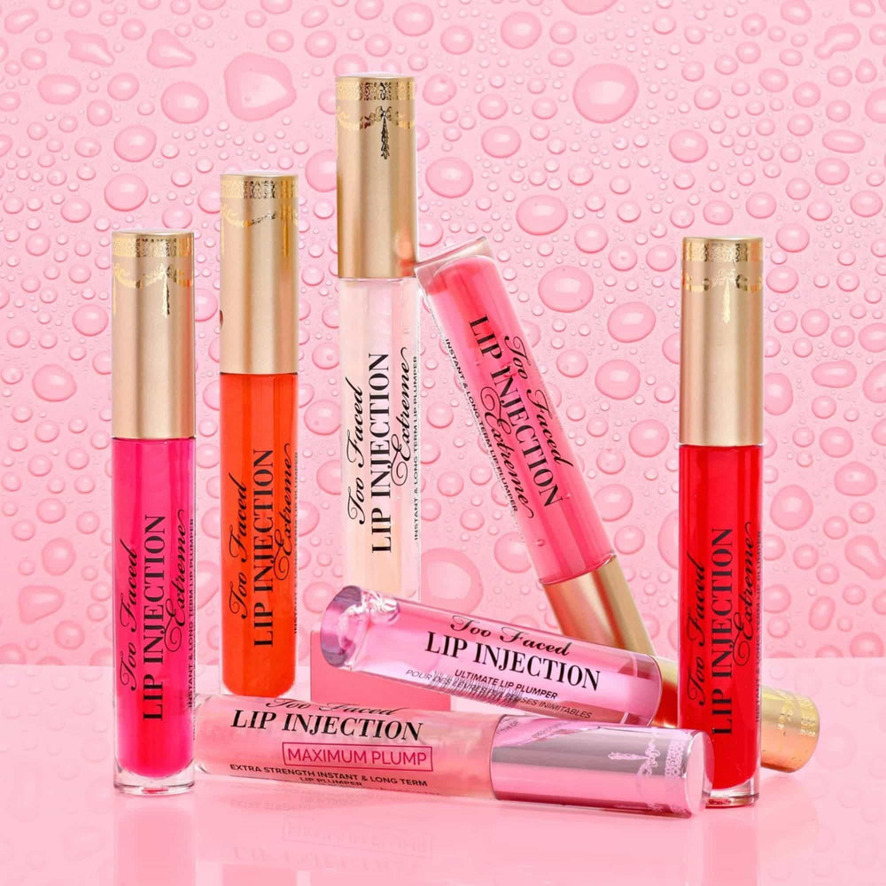 Too Faced- Lip Injection Extreme Lip Plumper Hydrating Plumping Lip Gloss- Pink Punch (Full Size) - The Beauty League Pakistan