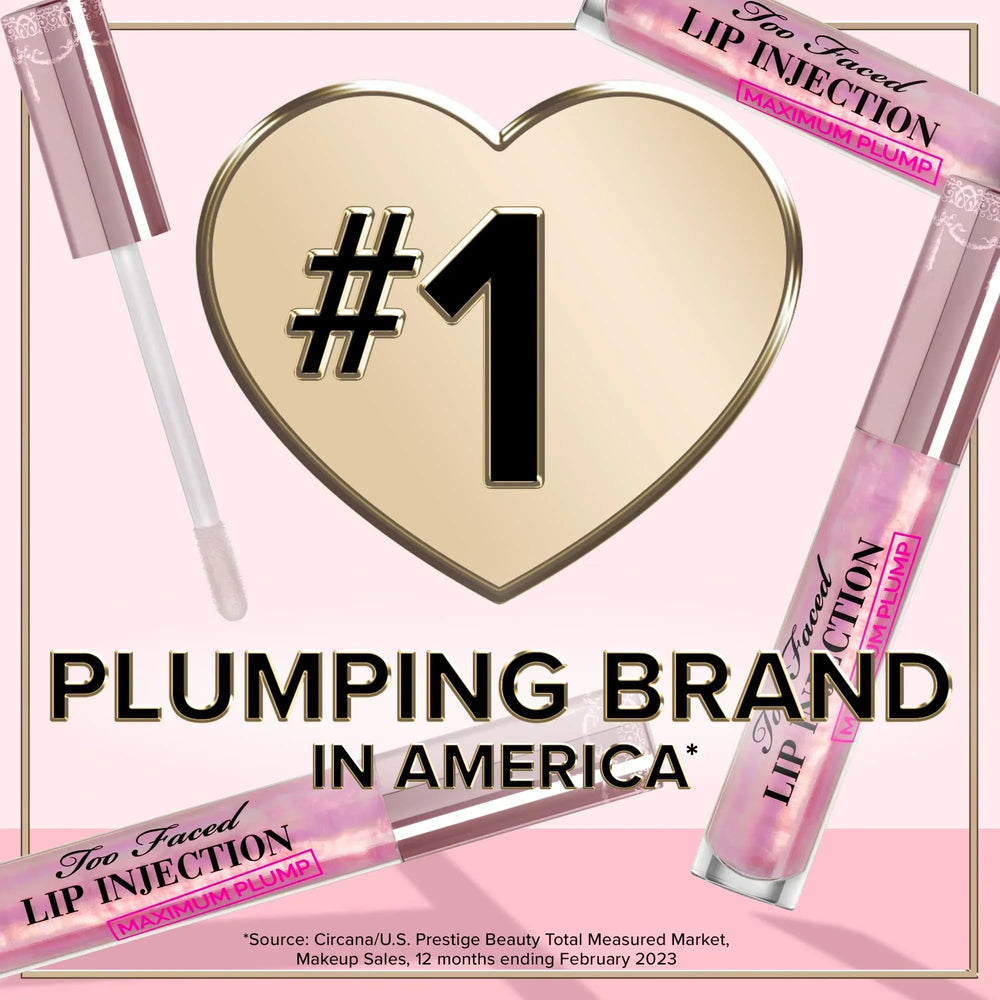 Too Faced Lip Injection Maximum Plump Extra Strength Lip Plumper Gloss- Original - The Beauty League Pakistan