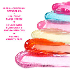 Too Faced Kissing Jelly Hydrating Lip Oil Gloss- Sweet Cotton Candy