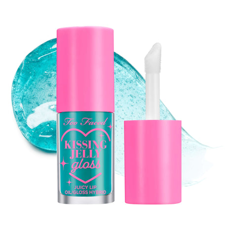 Too Faced Kissing Jelly Hydrating Lip Oil Gloss- Sweet Cotton Candy