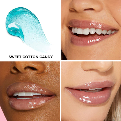 Too Faced Kissing Jelly Hydrating Lip Oil Gloss- Sweet Cotton Candy