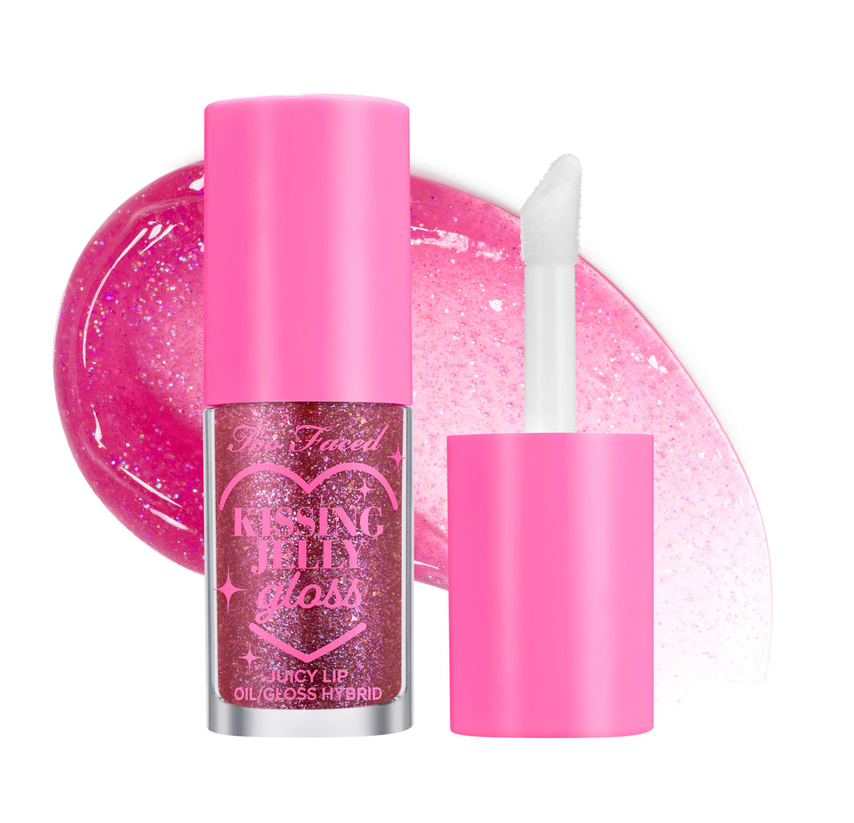 Too Faced Kissing Jelly Hydrating Lip Oil Gloss- Grape Soda