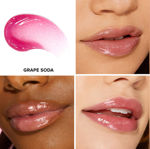 Too Faced Kissing Jelly Hydrating Lip Oil Gloss- Grape Soda